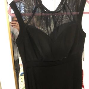 Elegant black paneled dress